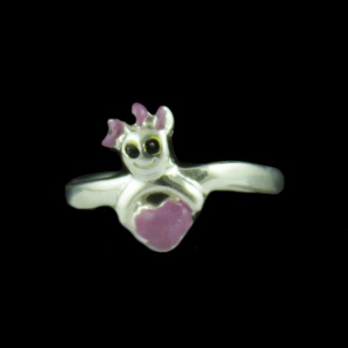 Silver Baby Toy Ring