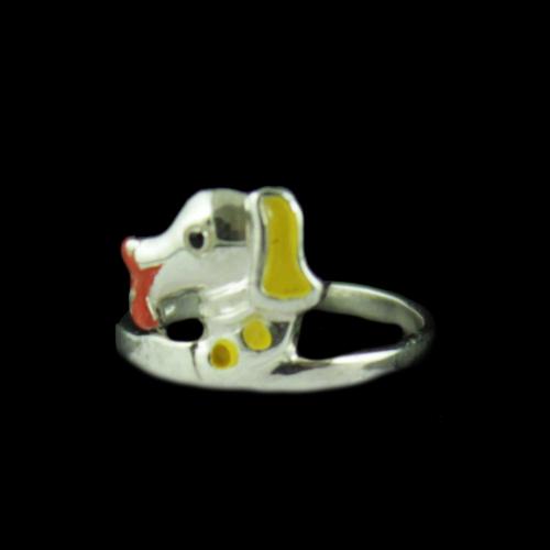 Silver Mouse Baby Ring