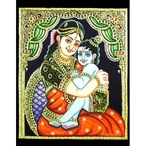 TANJORE PAINTING YASHOTHA KRISHNA