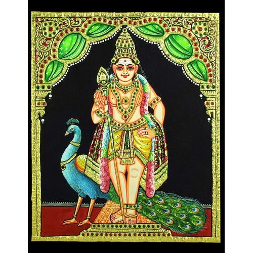 TANJORE PAINTING MURUGAN