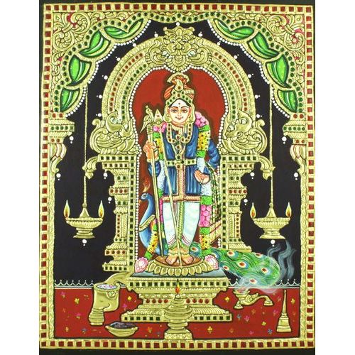 TANJORE PAINTING MURUGAN