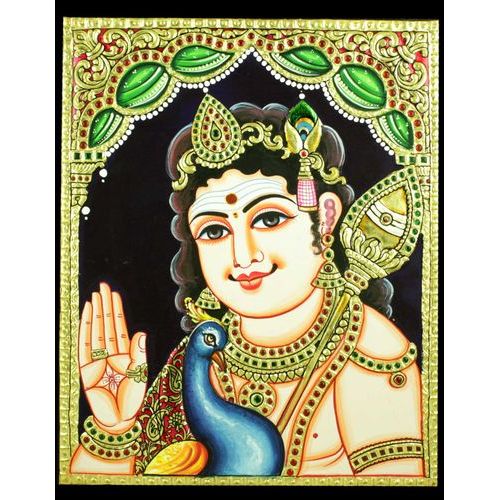 TANJORE PAINTING MURUGAN FACE