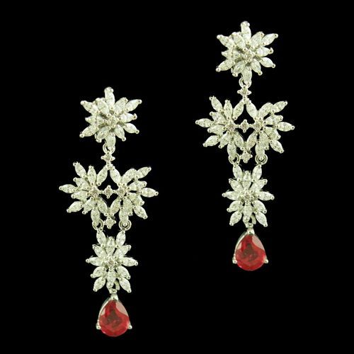 SWAROVSKI FLORAL EARRINGS