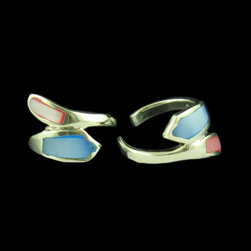 STERLING SILVER SHELL TOE RINGS