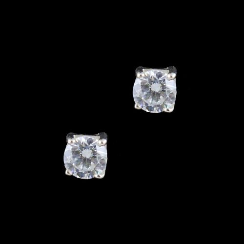 STERLING SILVER CZ EARRINGS