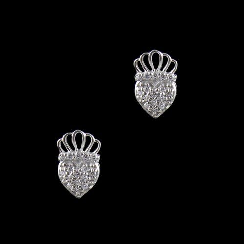 BABY CROWN HEART EARRINGS