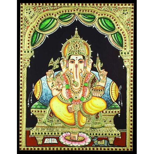 TANJORE PAINTING GANESHA