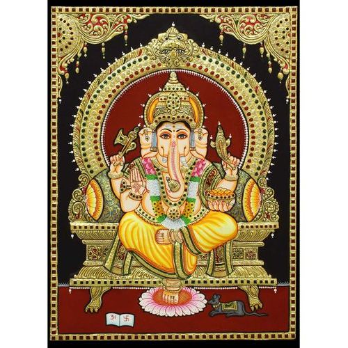 TANJORE PAINTING GANESHA