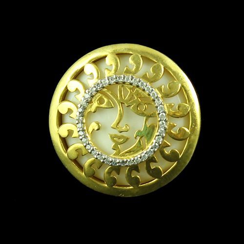 GOLD PLATED CUFFLINK WITH PEARL