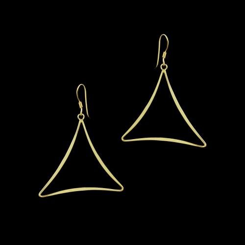 GOLD PLATED HANGING EARRINGS