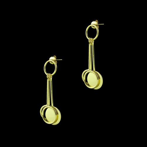 GOLD PLATED DROPS EARRINGS