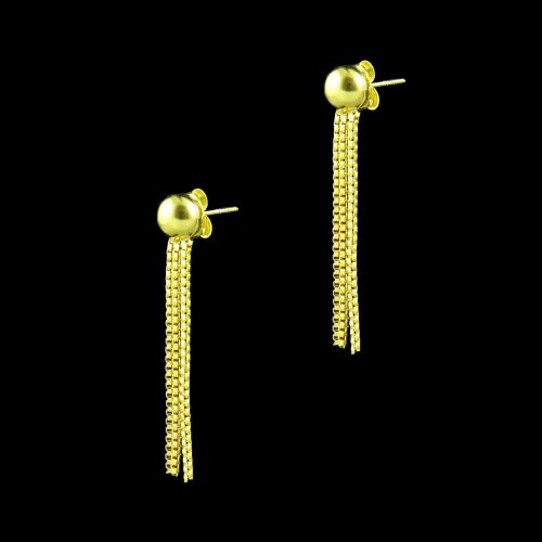 GOLD PLATED DROPS EARRINGS