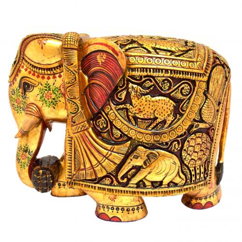 WOODEN ELEPHANT CARVING