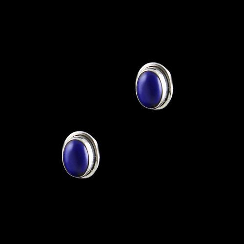OXIDIZED SILVER ONYX STONE EARRINGS