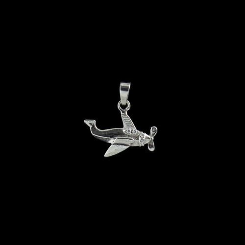 STERLING SILVER AEROPLANE PENDANT