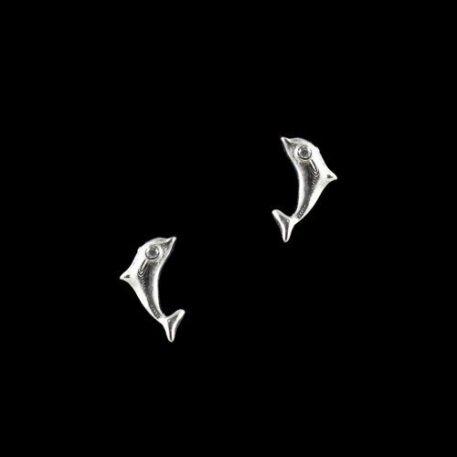 STERLING SILVER DOLPHIN EARRINGS