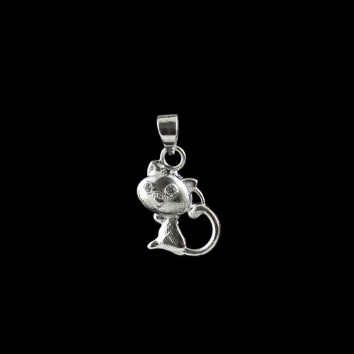STERLING SILVER CAT PENDANT