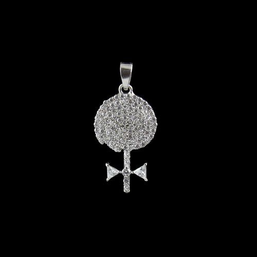STERLING SILVER SPIRAL BOW PENDANT