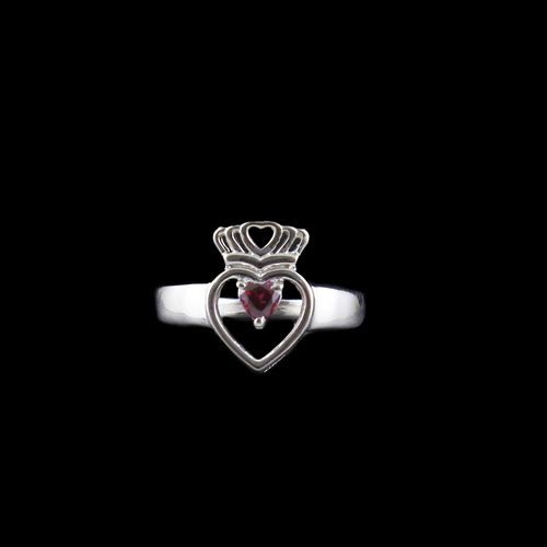 RED SWAROVSKI HEART RINGS