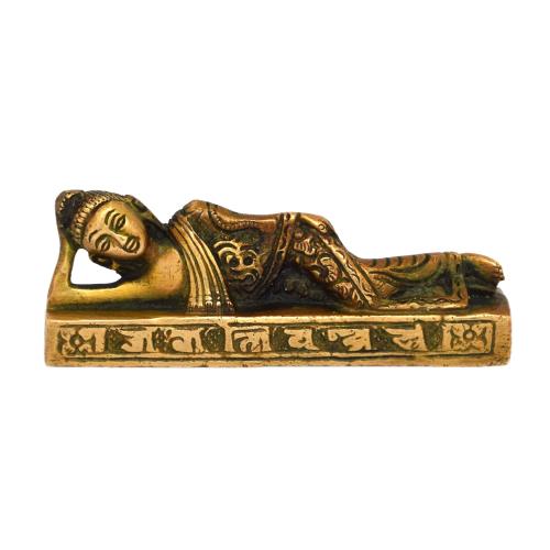 brass buddha sleeping