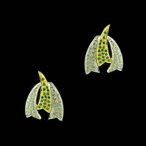 GOLD PLATED CZ EARRINGS