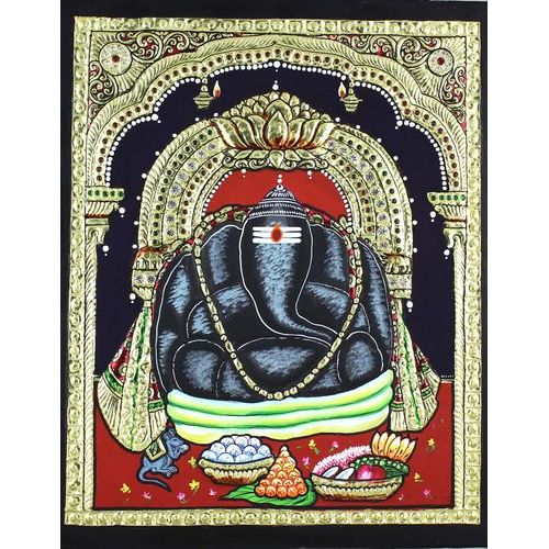 TANJORE PAINTING KANIPAKAM GANESHA