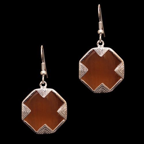 MONALISA STONE HANGING EARRINGS