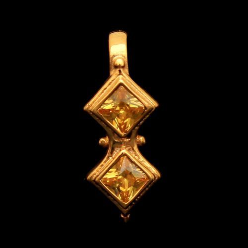 GOLD PLATED CZ NOSE PIN