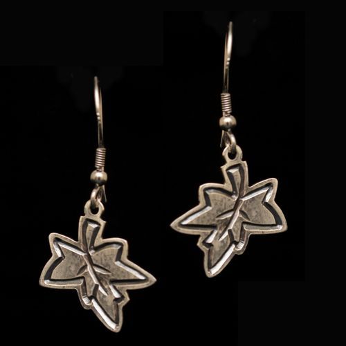OXIDIZED SILVER HANGING EARRINGS