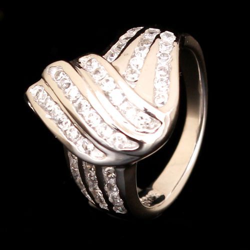 STERLING SILVER CZ RING