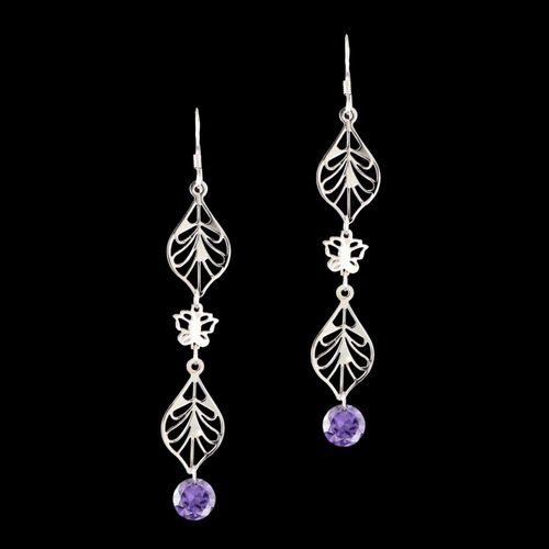 STERLING SILVER CZ EARRINGS