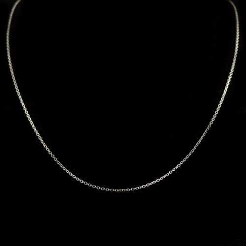 OXIDIZED SILVER THIN CHAIN