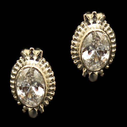 STERLING SILVER SWAROVSKI EARRINGS