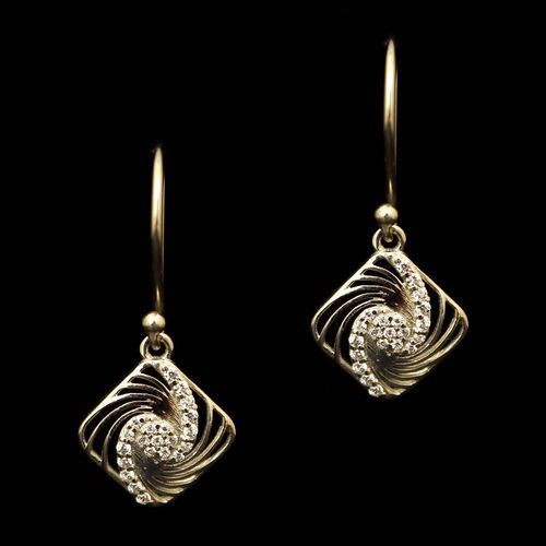 STERLING SILVER SWAROVSKI EARRINGS