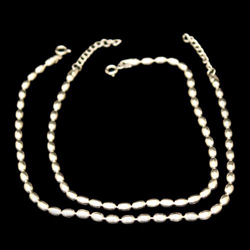 STERLING SILVER FANCY ANKLETS