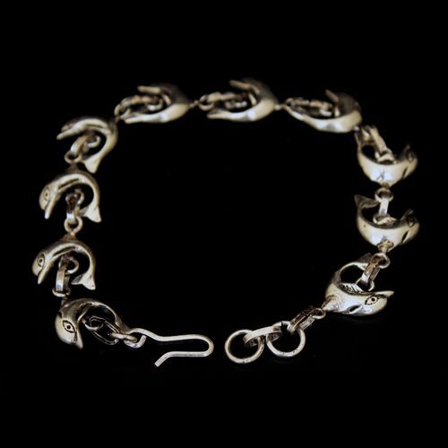 OXIDIZED SILVER LADIES BRACELET