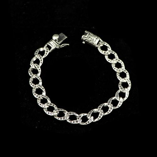 OXIDIZED SILVER MENS BRACELETS