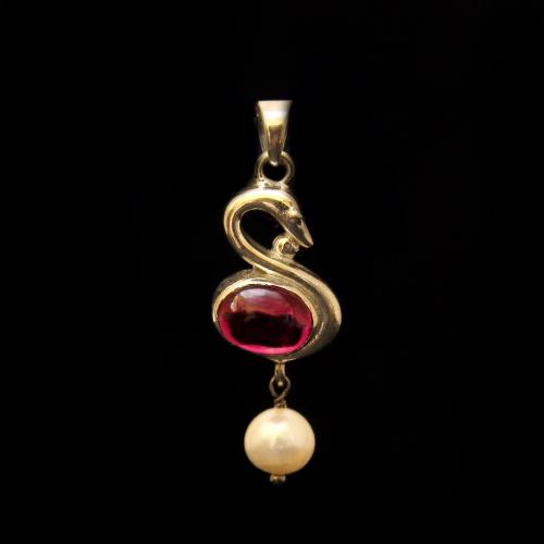 STERLING SILVER PEARL BEADS PENDANT