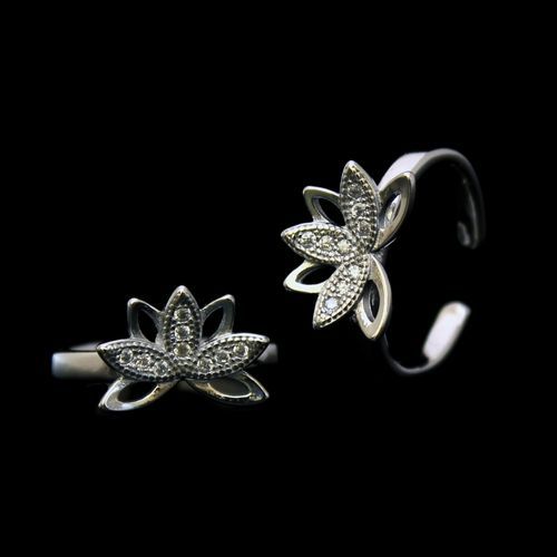 STERLING SILVER CZ TOE RINGS
