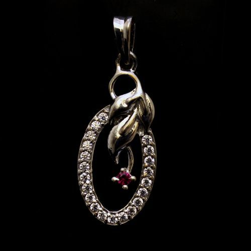 STERLING SILVER CZ PENDANTS