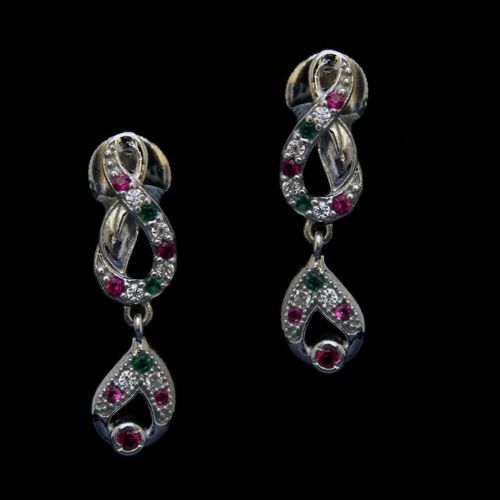STERLING SILVER CZ EARIINGS