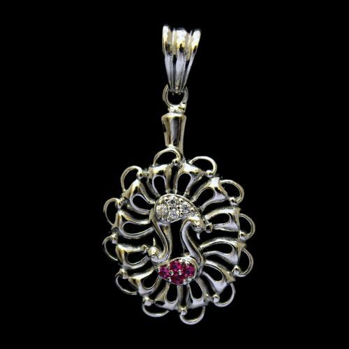 STERLING SILVER CZ PENDANT