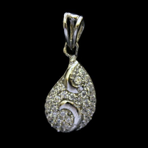 STERLING SILVER CZ PENDANT