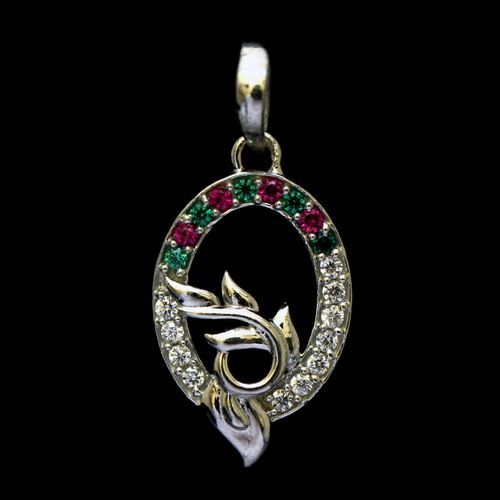STERLING SILVER CZ PENDANT