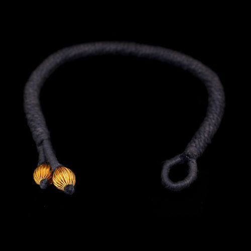 GOLD PLATED BALLS IN THREAD BRACELETS