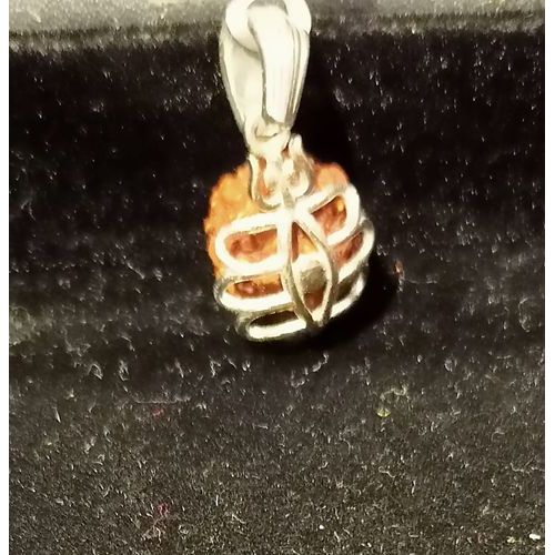 STERLING SILVER RUDRAKSH PENDANT