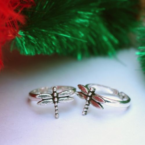 OXIDIZED SILVER TOE RINGS