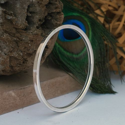 OXIDIZED MENS SILVER KADA