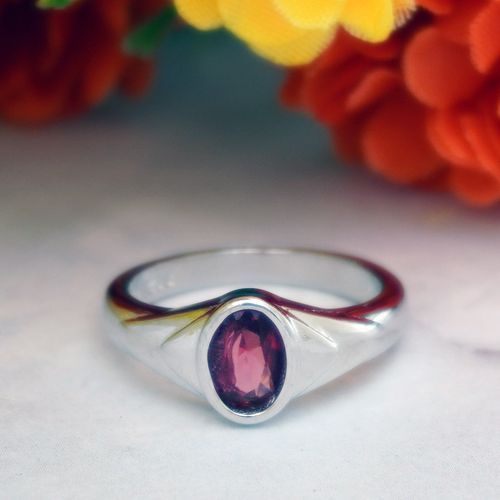 92.5 STERLING SILVER KIDS CZ RING