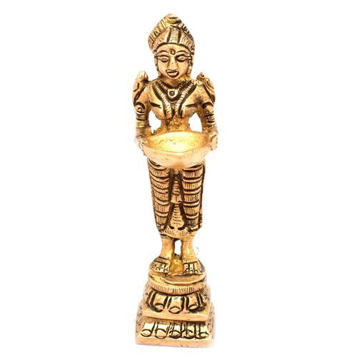 BRASS DEEPA LAKSHMI STANDING